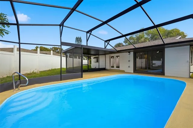 a view of a room with an empty space