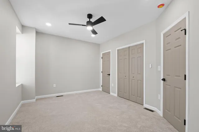 a view of an empty room