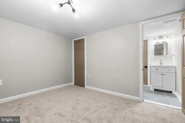 a view of an empty room