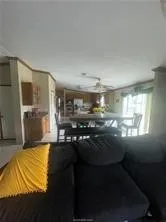 a kitchen with counter top space and appliances