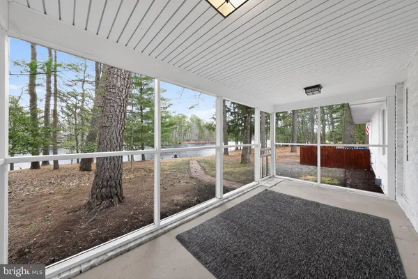 a view of a porch