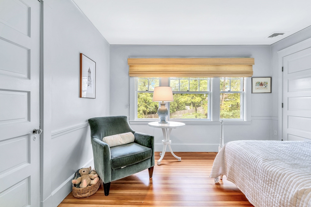 17 Atlantic Avenue, Unit MAIN HOUSE Cohasset, MA 02025 - Photo 17 of 22 a bedroom with a bed and wooden floor