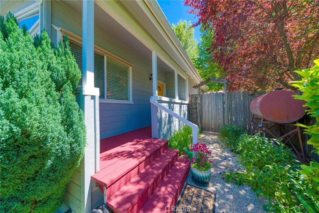 704 Old Meadow Valley Road Quincy, CA 95971 - Photo 29 of 38 a view of a backyard with potted plants and large tree