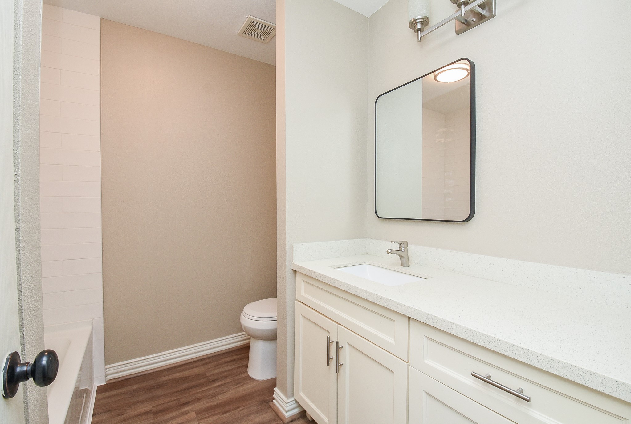 4606 Whispering Rock Lane Spring, TX 77388 - Photo 16 of 30 a bathroom with a sink and a mirror