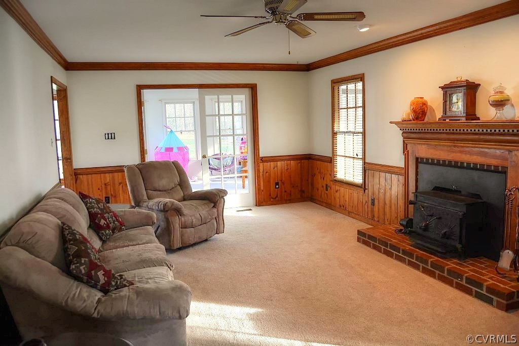 11715 Winterpock Road Chesterfield, VA 23838 - Photo 11 of 21 a living room with furniture and a fireplace