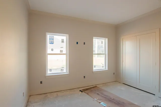 a close view of closet