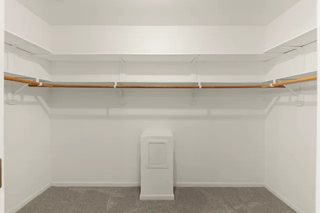 a close view of closet