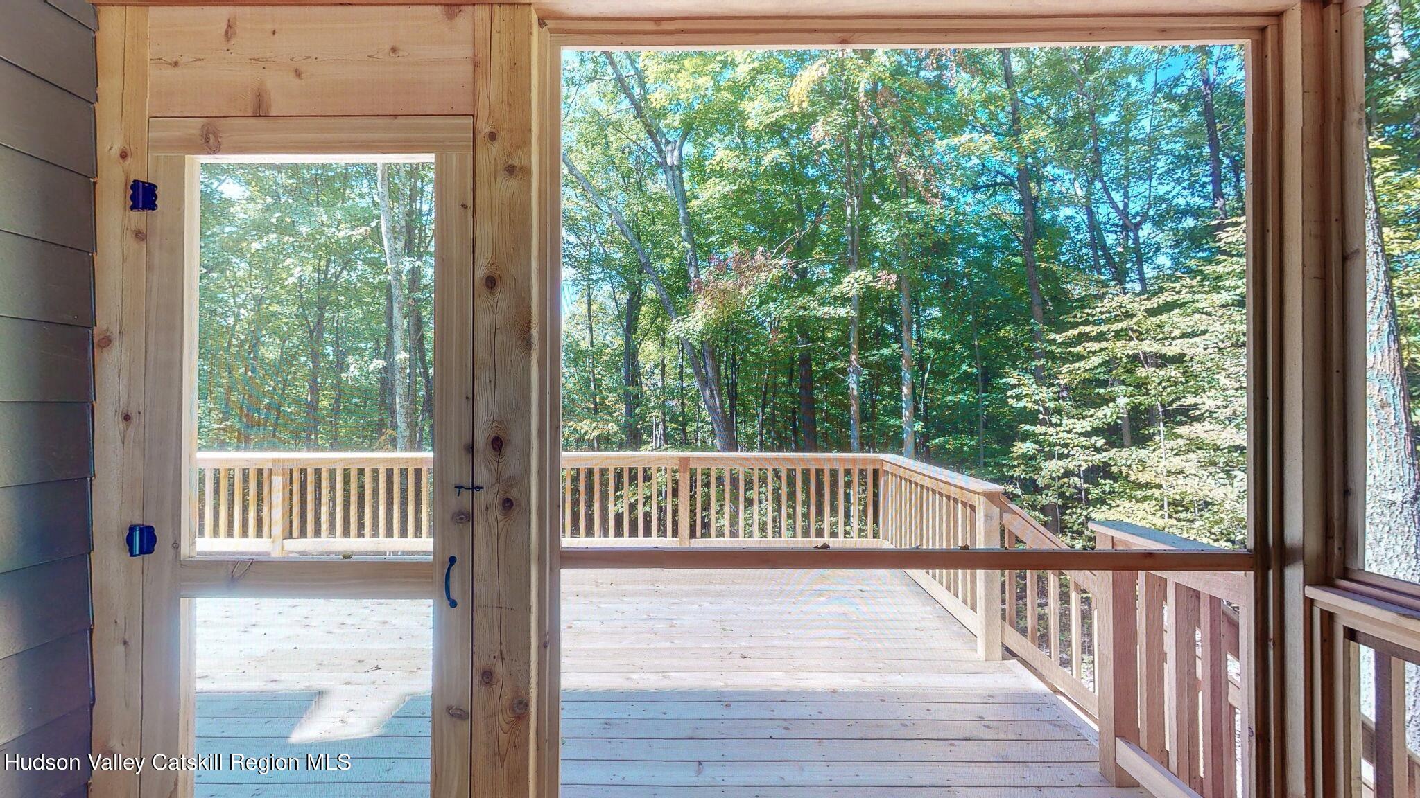 382 Beaverkill Road Olivebridge, NY 12461 - Photo 35 of 40 a view of balcony with wooden floor