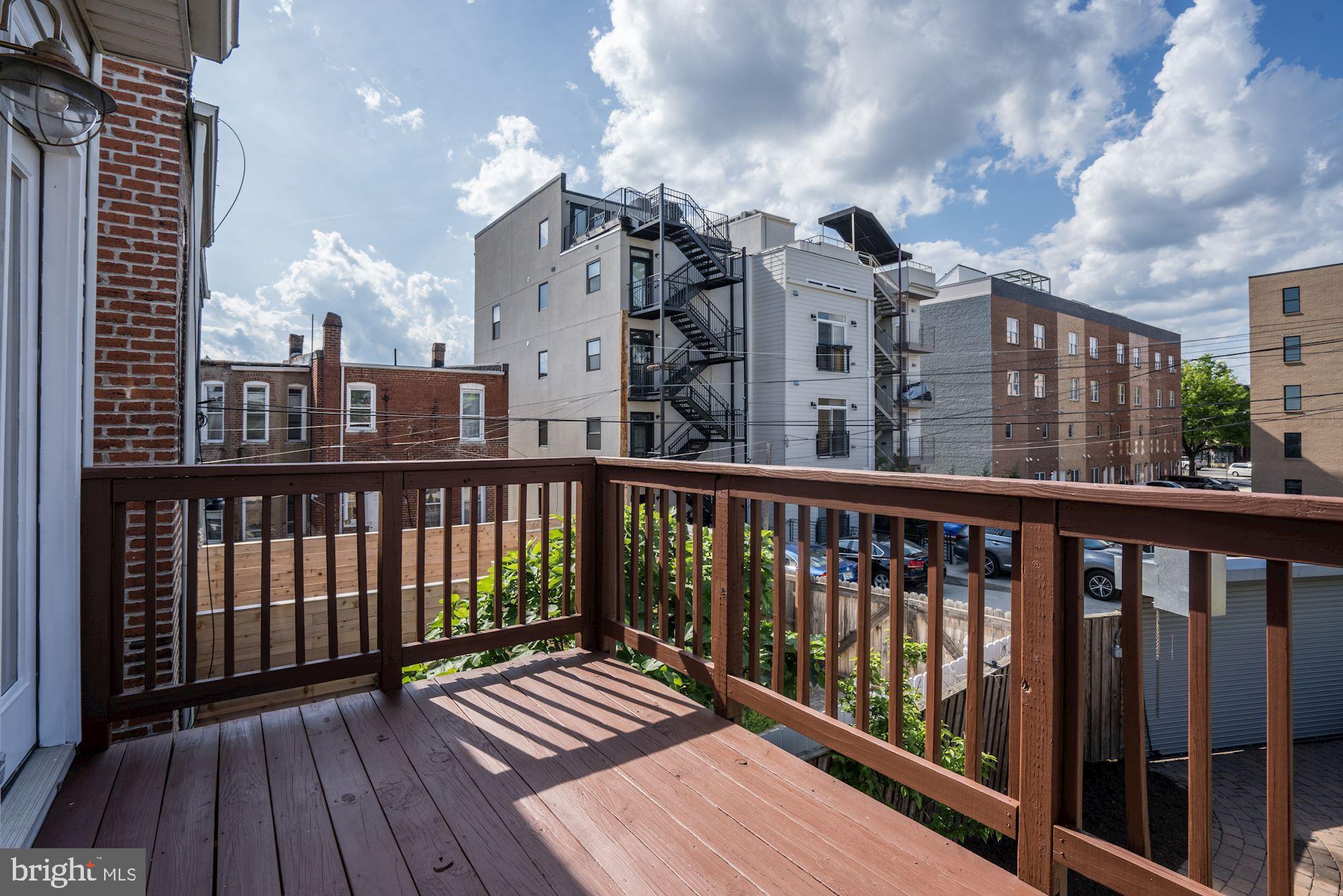 1210 I Street Northeast Washington, DC 20002 - Photo 17 of 28 Balcony off Second Bedroom