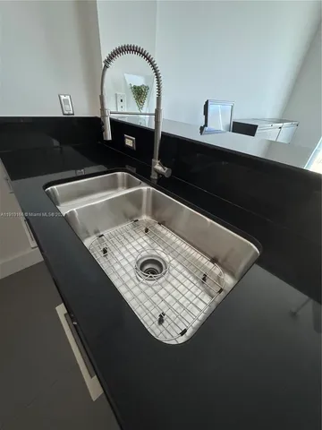 a close view of sink