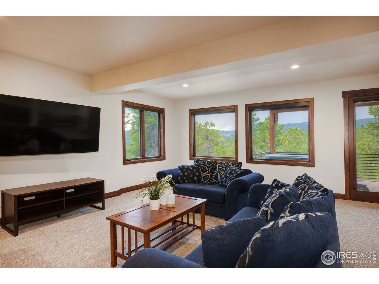 23 Ridge View Road Nederland, CO 80466 - Photo 26 of 38 a living room with furniture and a flat screen tv