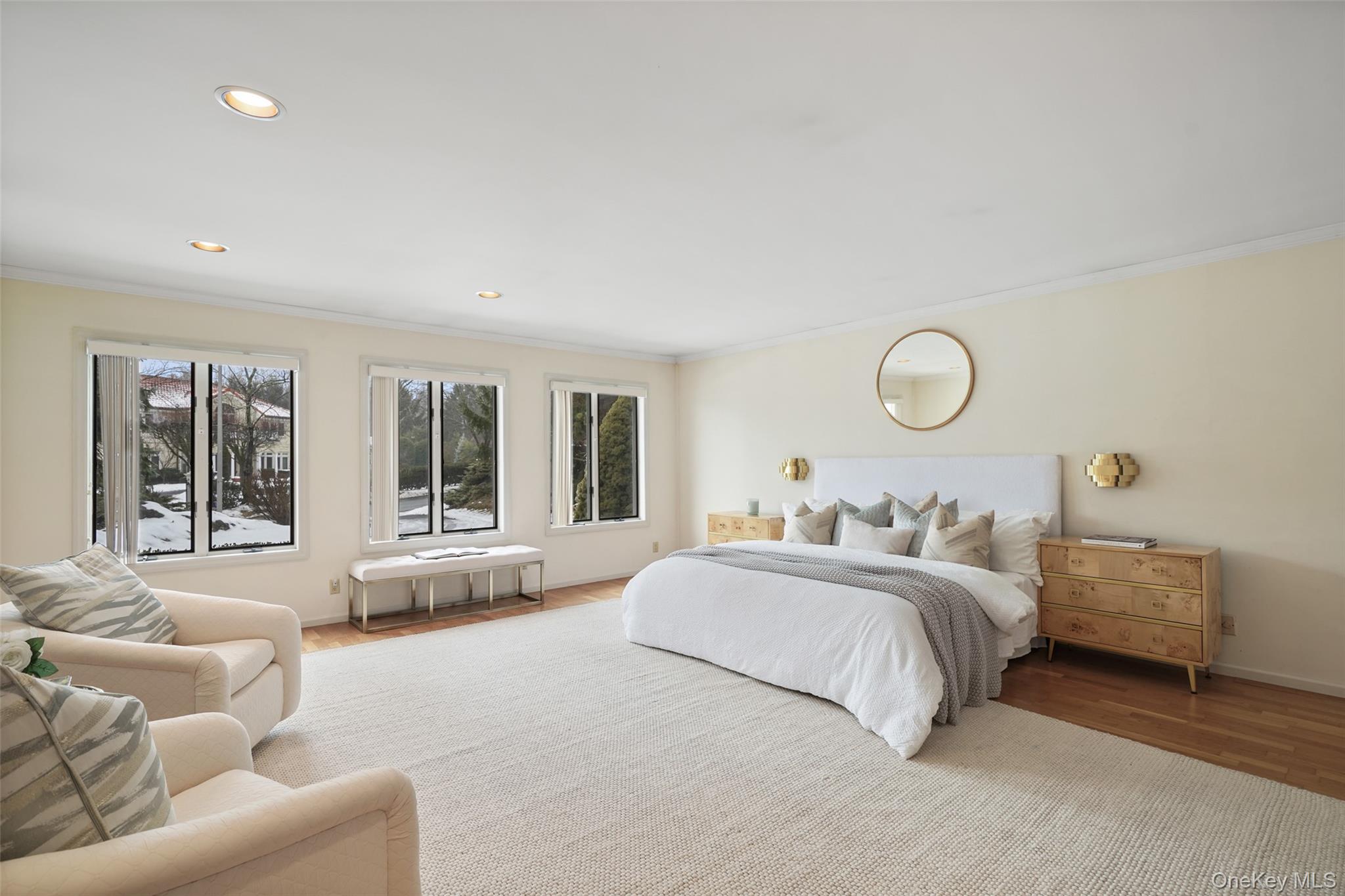 14 Lakeside Drive Rye, NY 10580 - Photo 14 of 33 a bedroom with bed and a large window