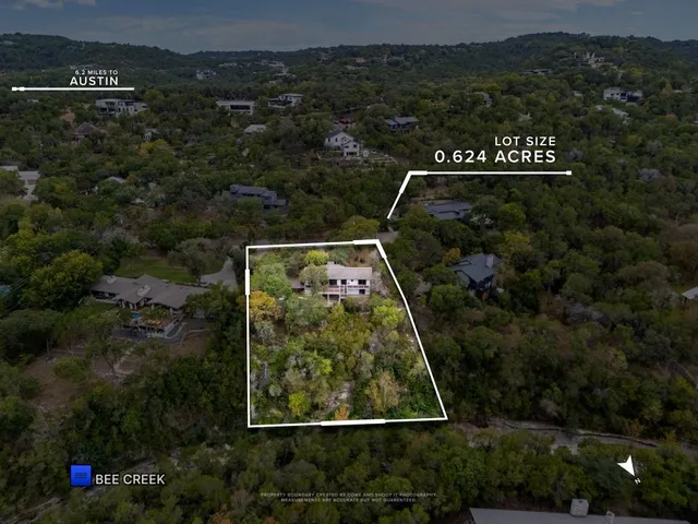 an aerial view of a top of a house