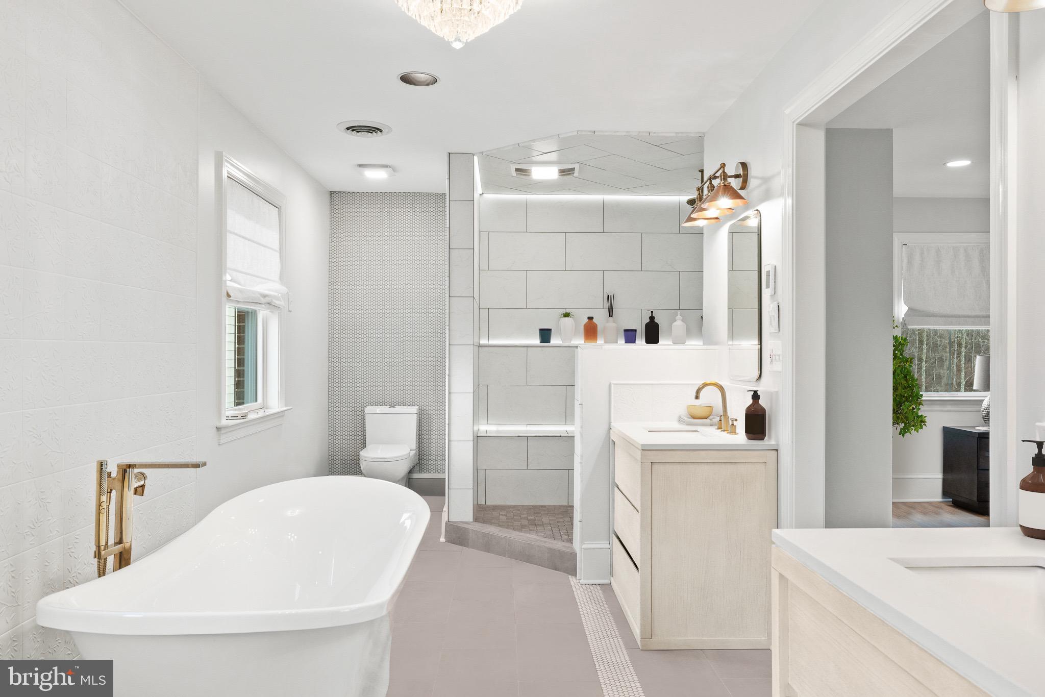 1400 Fairhill Road Sellersville, PA 18960 - Photo 22 of 41 a bathroom with a sink a toilet and shower