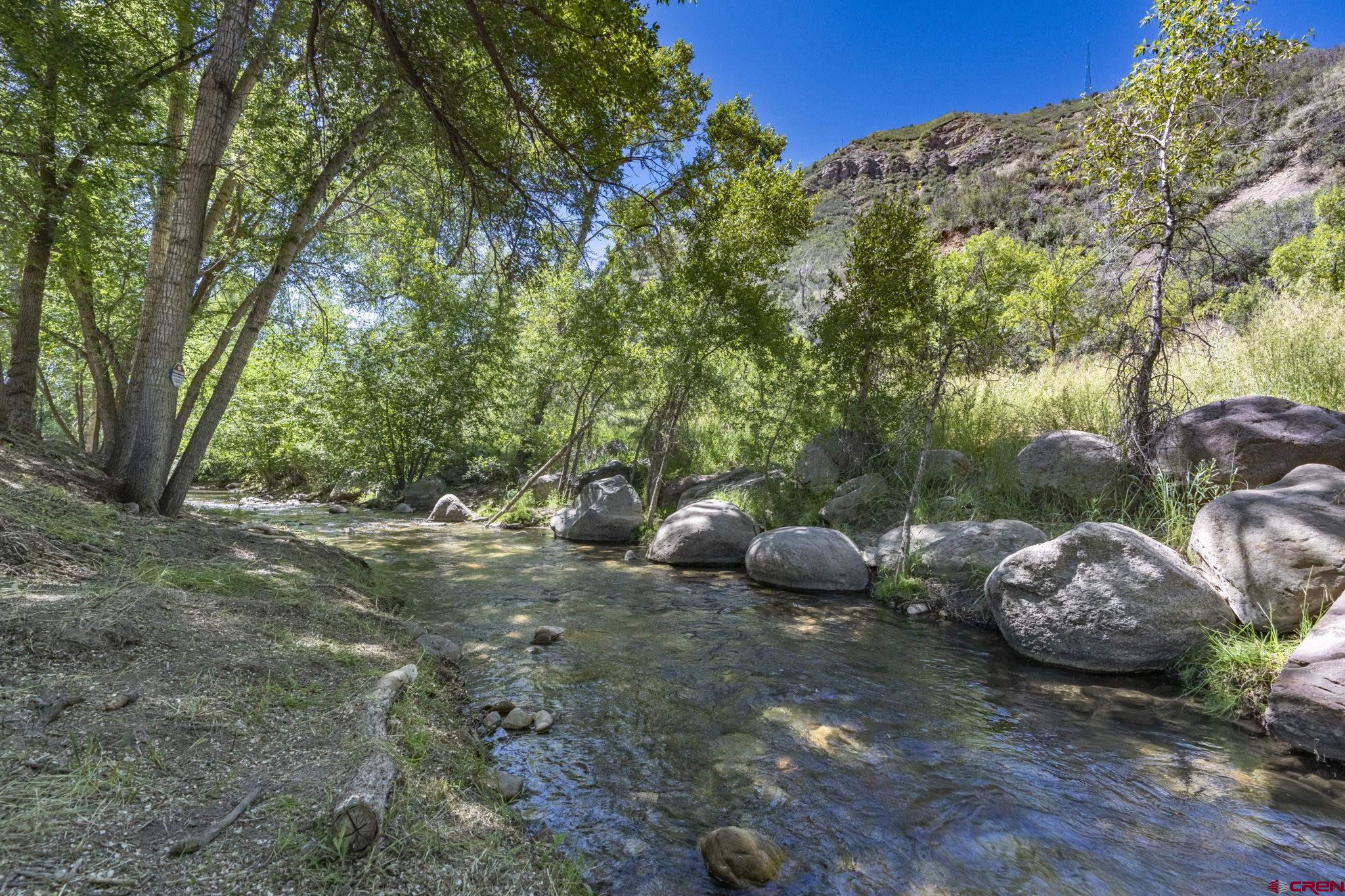 4 West Us Highway Durango, CO 81303 - Photo 12 of 23 a view of a backyard with large trees and plants