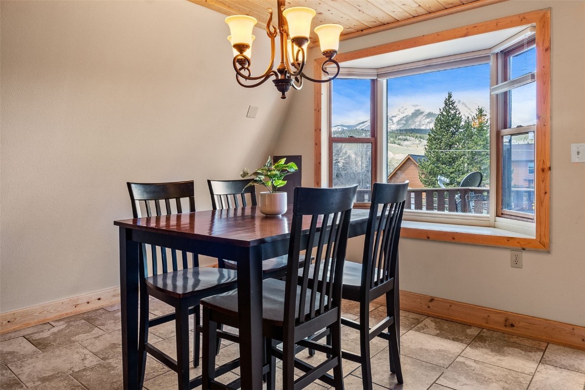 367 G Road Silverthorne, CO 80498 - Photo 11 of 50 a view of a dining room with furniture window and outside view