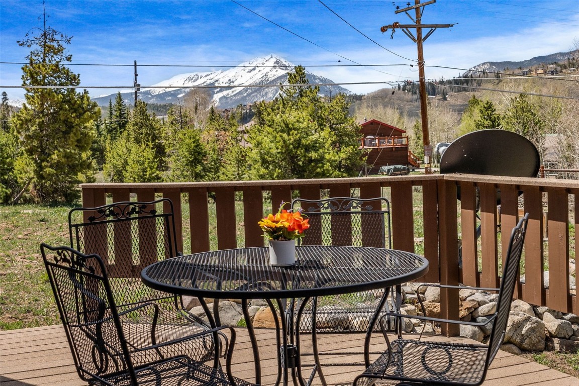 367 G Road Silverthorne, CO 80498 - Photo 33 of 50 a view of balcony with table and chairs