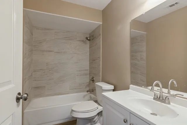 a backyard of a house