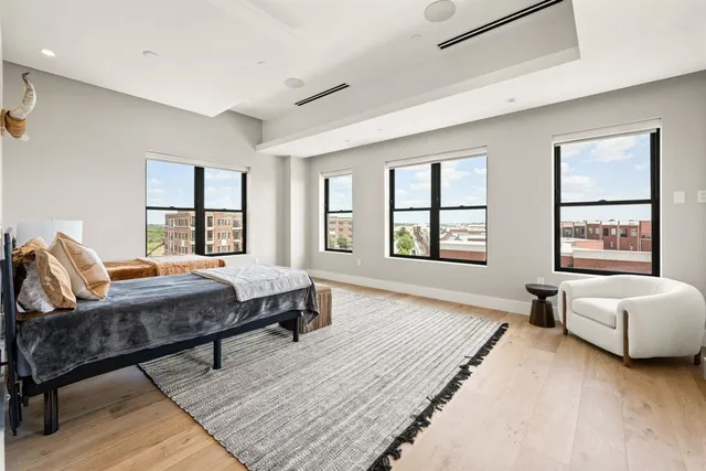 a bathroom with a double vanity sink and mirror