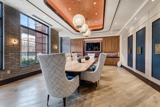 a view of wooden door