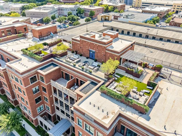 front view of a brick building