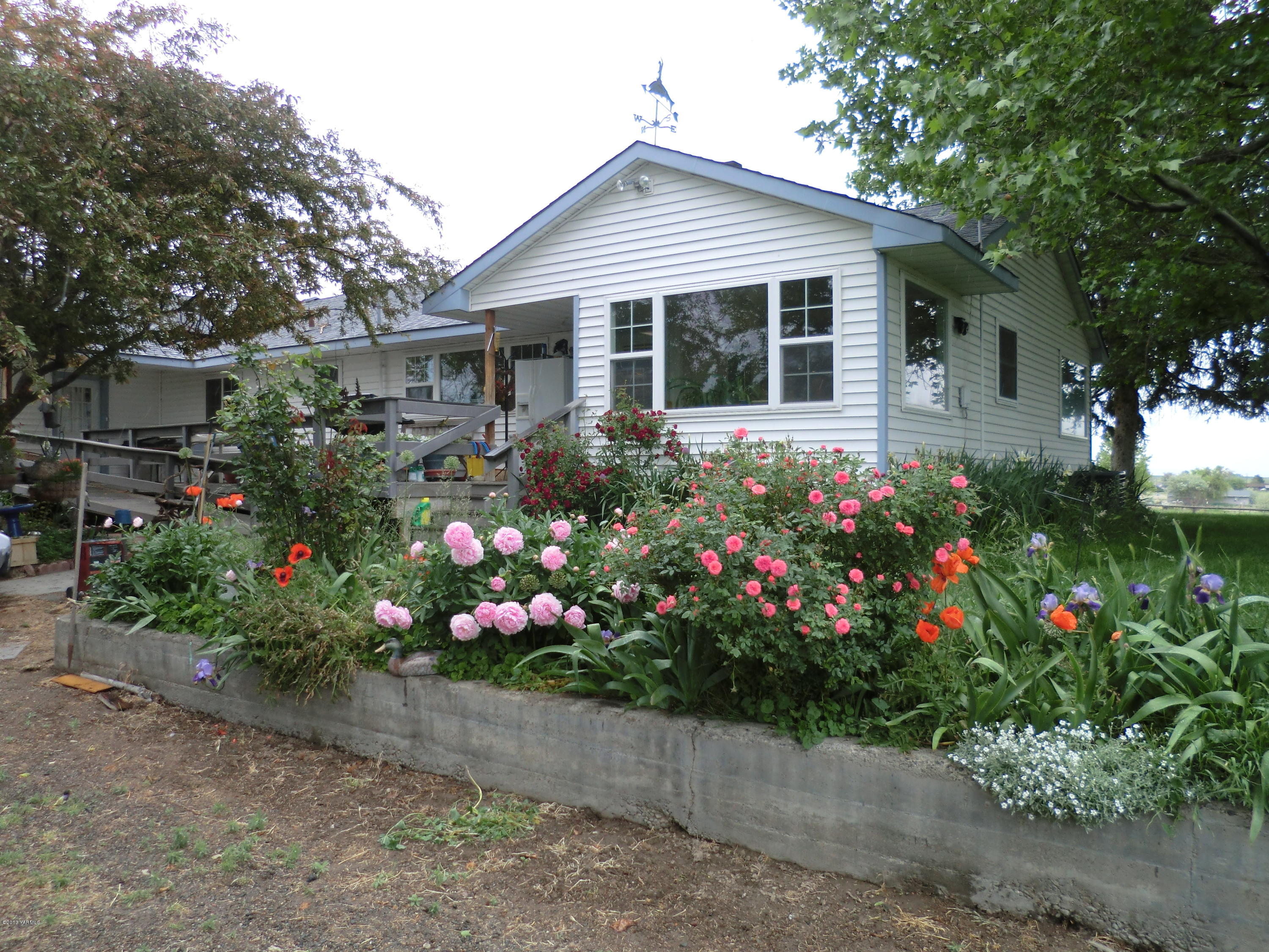 West side of home