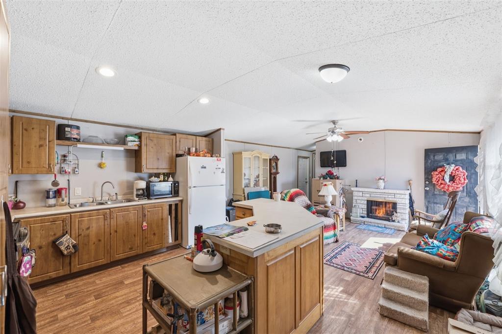 10501 East Patience Lane Inverness, FL 34450 - Photo 11 of 37 a living room with furniture and a fireplace
