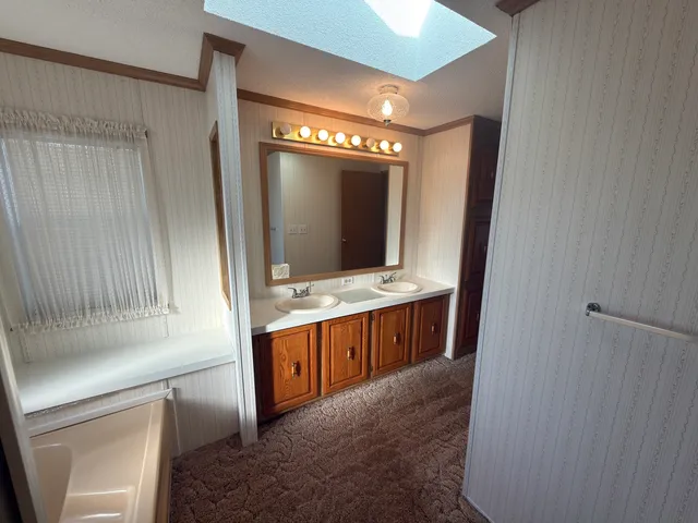 a view of a livingroom with a chandelier