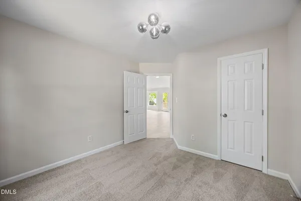 a view of an empty room