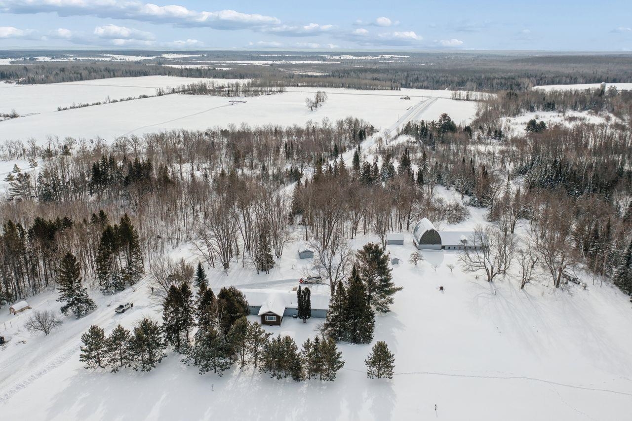 65915 Selke Road Mason, WI 54856 - Photo 25 of 33 View of snowy aerial view