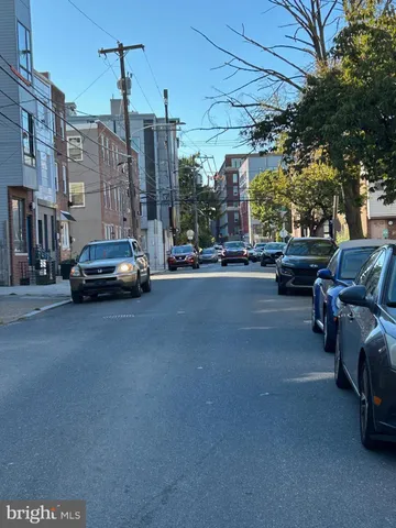 a car parked in front of a building