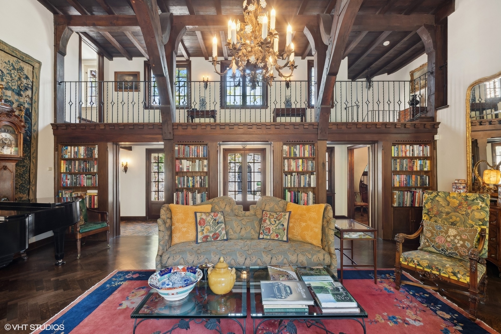 885 Maplewood Road Lake Forest, IL 60045 - Photo 22 of 78 a view of a patio with couches table and chairs and wooden floor