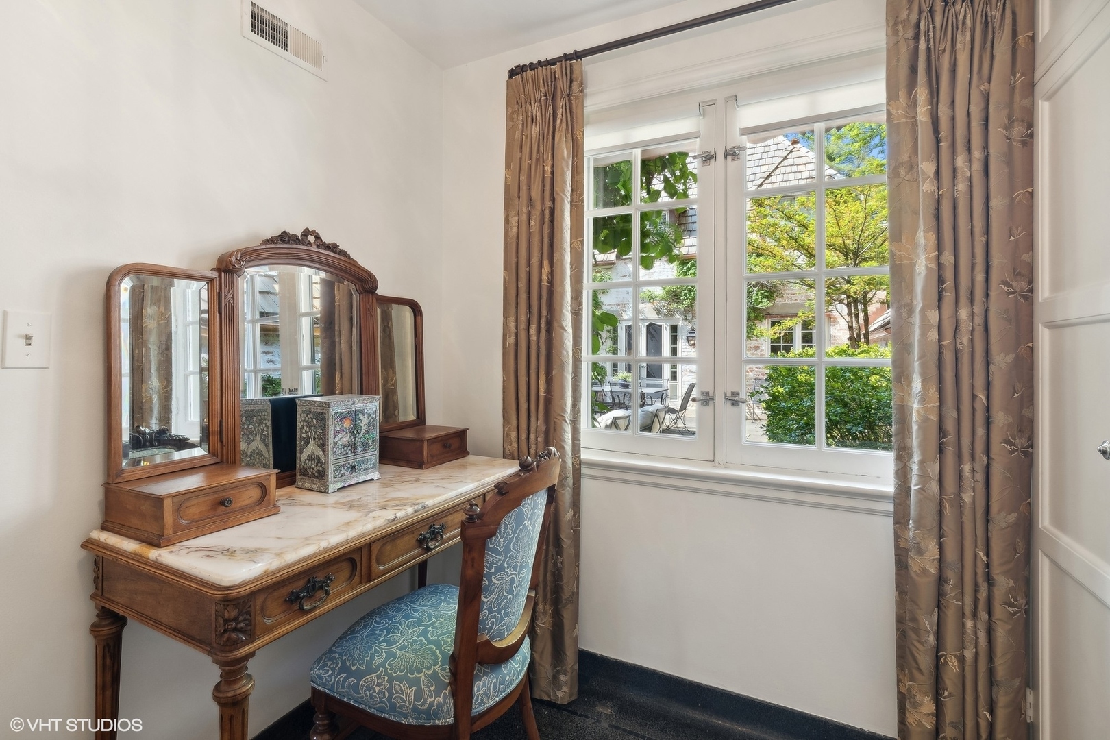 885 Maplewood Road Lake Forest, IL 60045 - Photo 29 of 78 a view of a dining room with furniture window and wooden floor