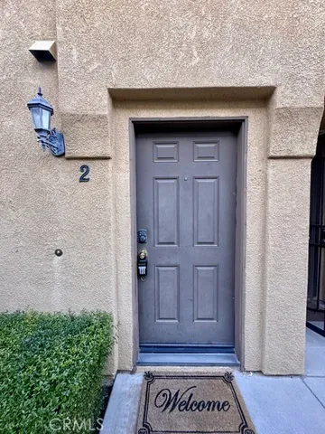 a view of front door of house