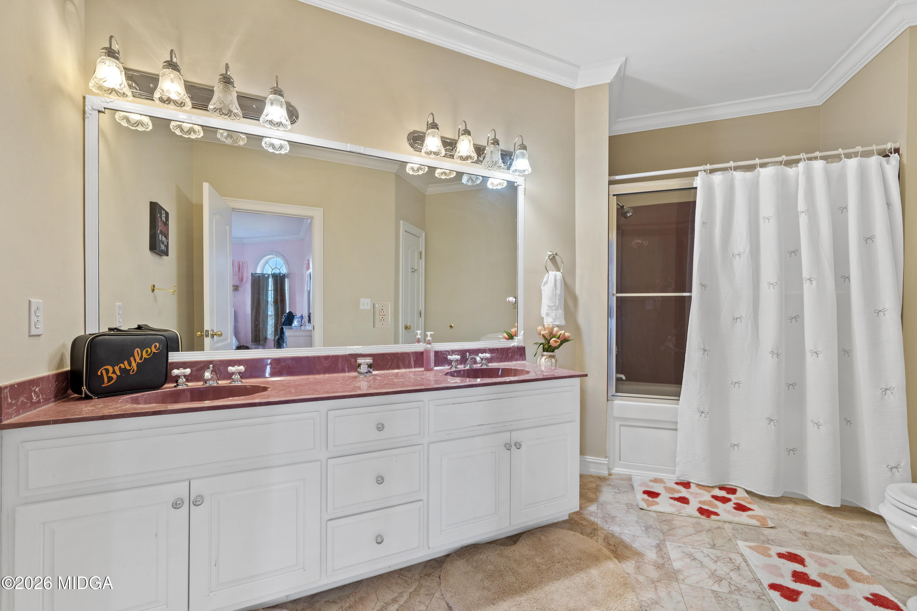 354 Lite-N-Tie Road Gray, GA 31032 - Photo 71 of 110 a bathroom with a double vanity sink and a mirror