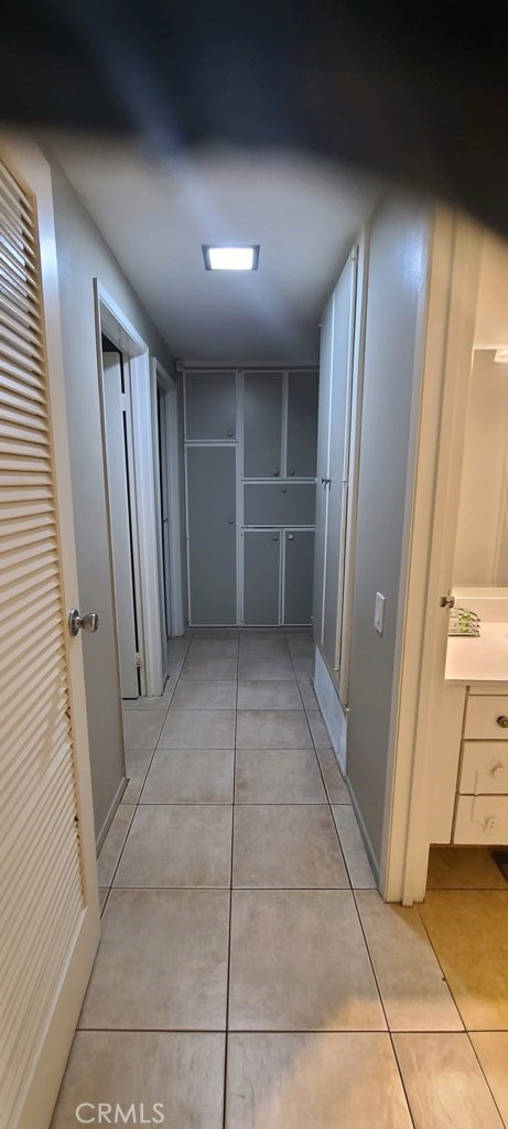 1851 Glenoaks Avenue, Unit C Anaheim, CA 92801 - Photo 18 of 21 a view of hallway with a chair and a door