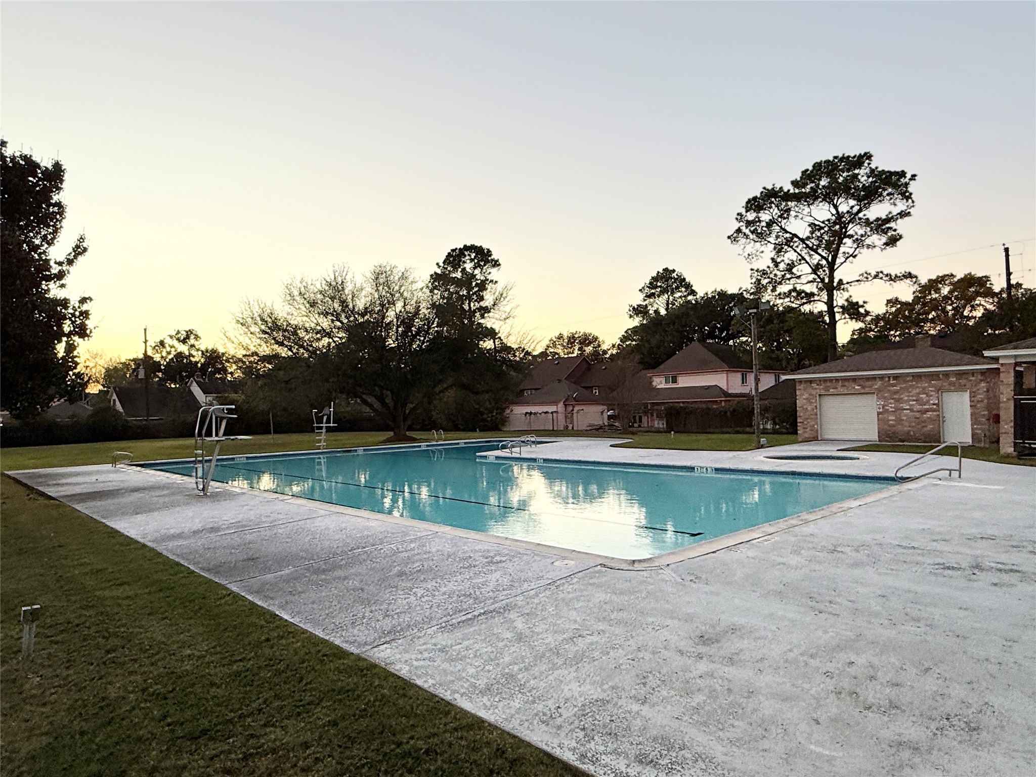 2922 Travick Lane Houston, TX 77073 - Photo 48 of 49 a view of swimming pool with a yard