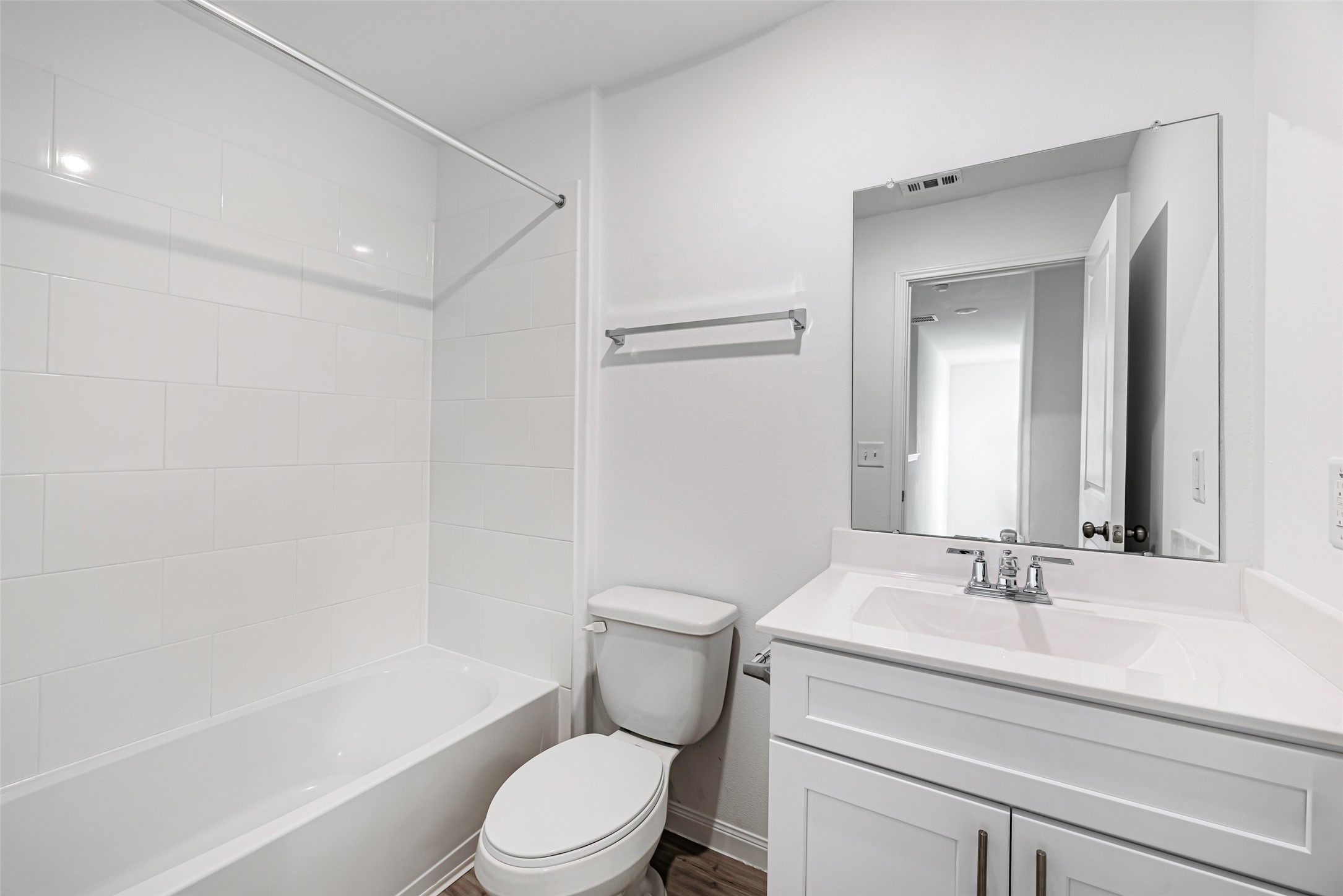 23422 Wagon Cart Road Hockley, TX 77447 - Photo 21 of 28 a bathroom with a sink a toilet and shower