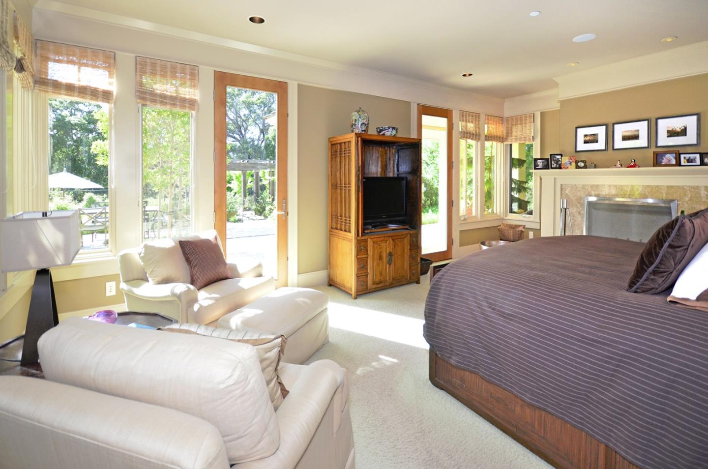 120 Edenvale Road Watsonville, CA 95076 - Photo 14 of 41 a bedroom with a bed wooden floor and large window