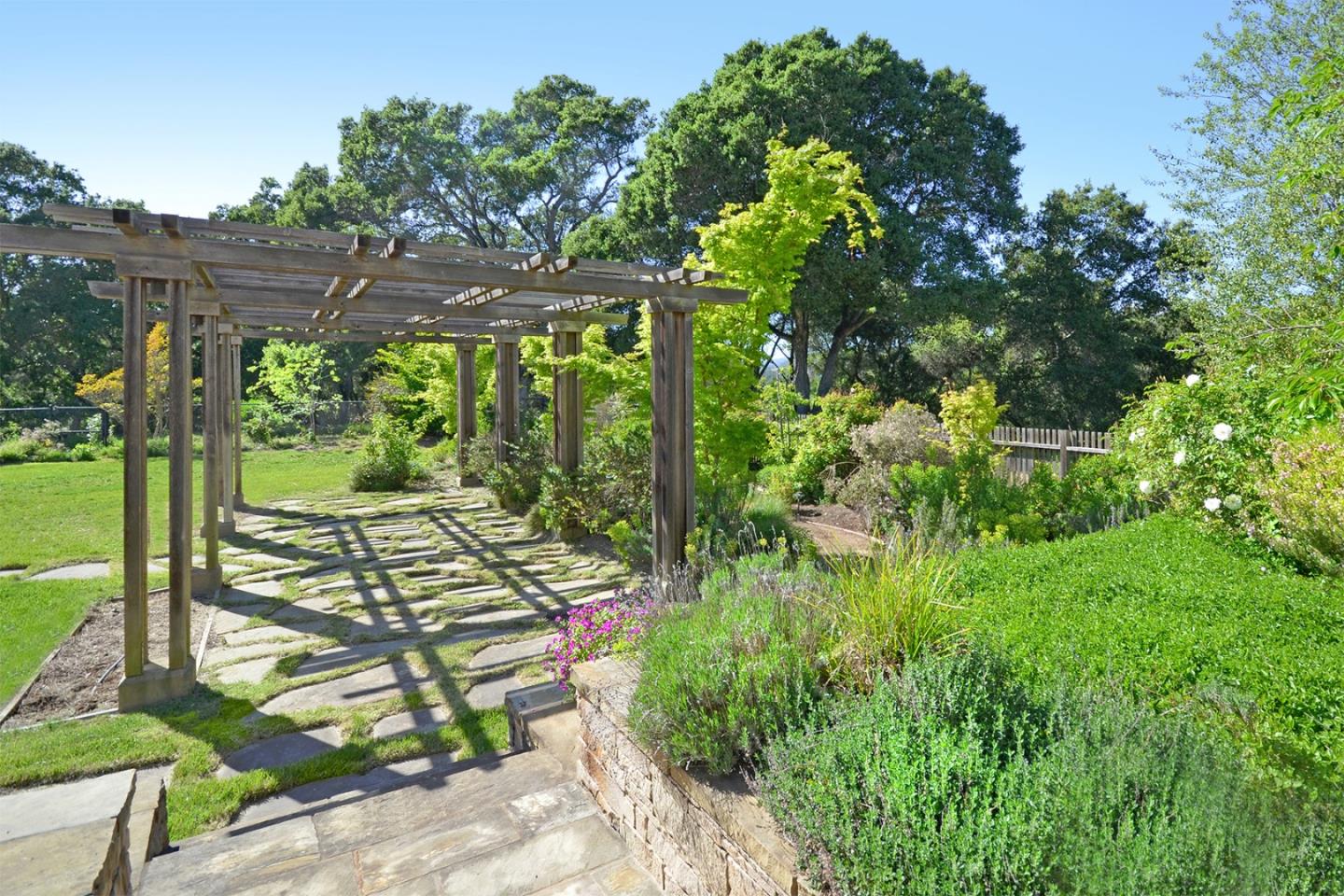 120 Edenvale Road Watsonville, CA 95076 - Photo 23 of 41 a view of a yard with plants and large trees