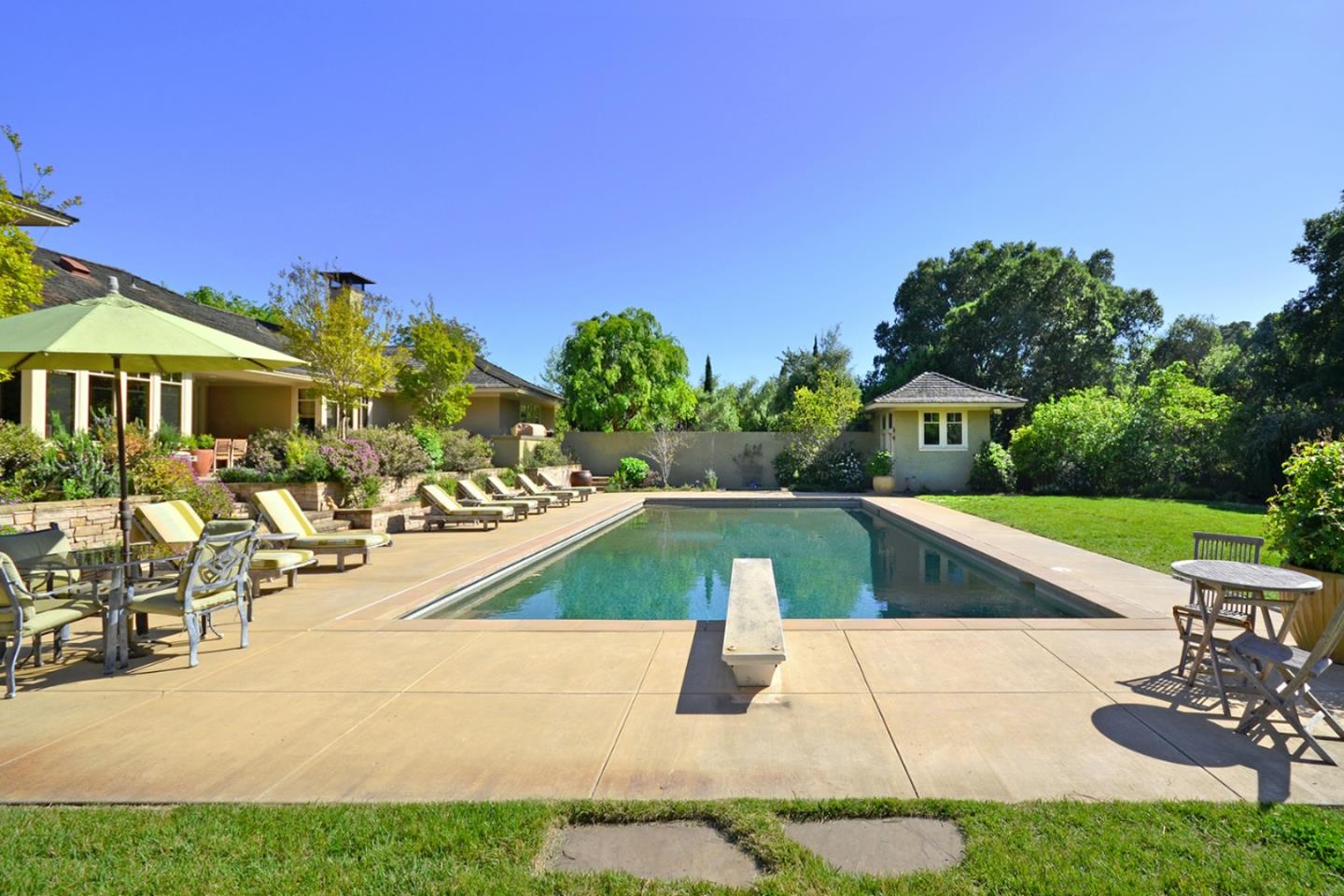 120 Edenvale Road Watsonville, CA 95076 - Photo 25 of 41 a view of yard with swimming pool and outdoor seating