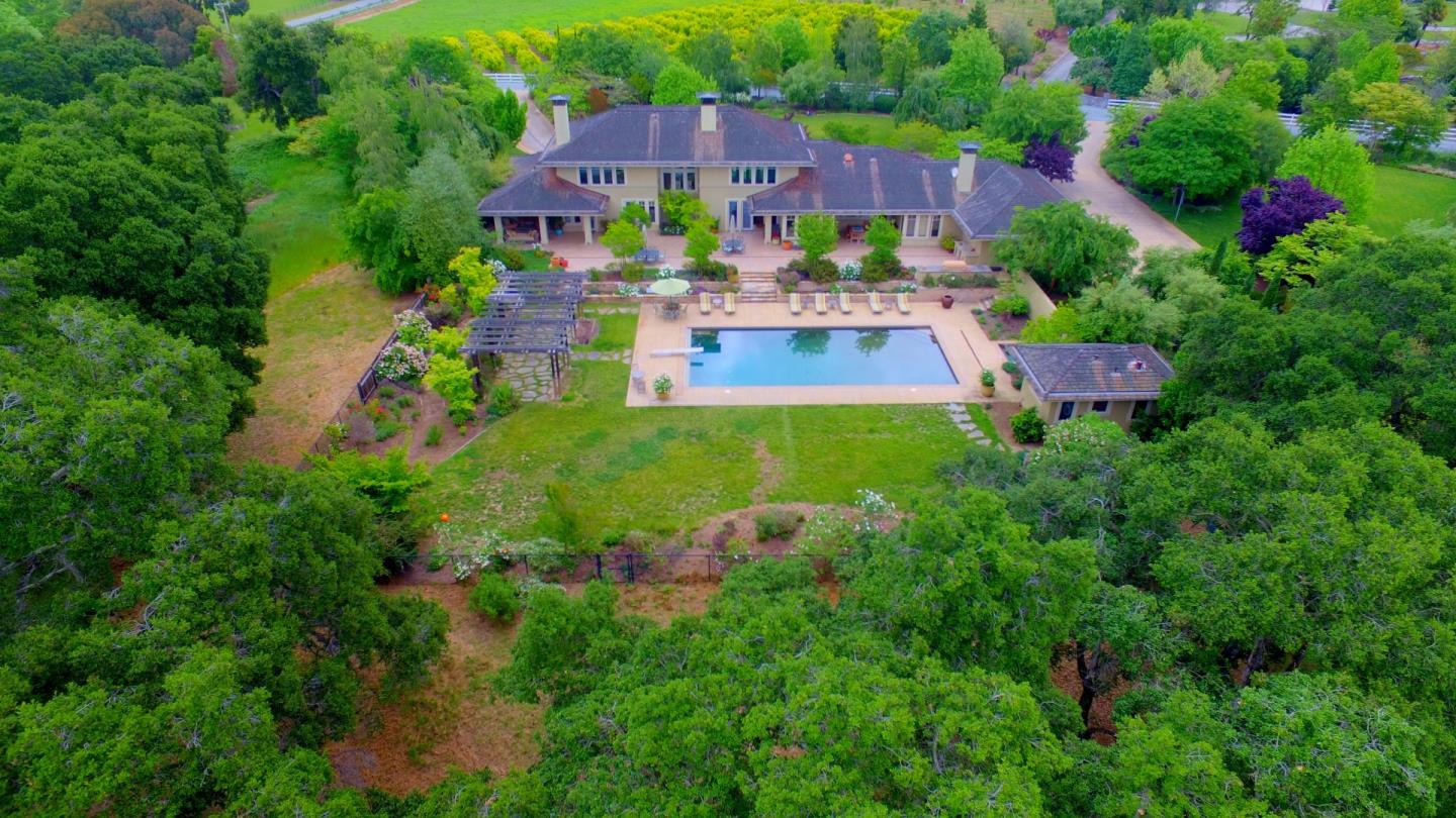 120 Edenvale Road Watsonville, CA 95076 - Photo 34 of 41 an aerial view of a house with yard and outdoor seating