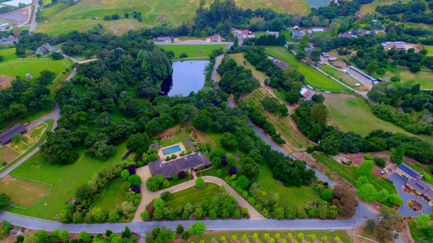 120 Edenvale Road Watsonville, CA 95076 - Photo 39 of 41 a aerial view of a house with a yard and garden