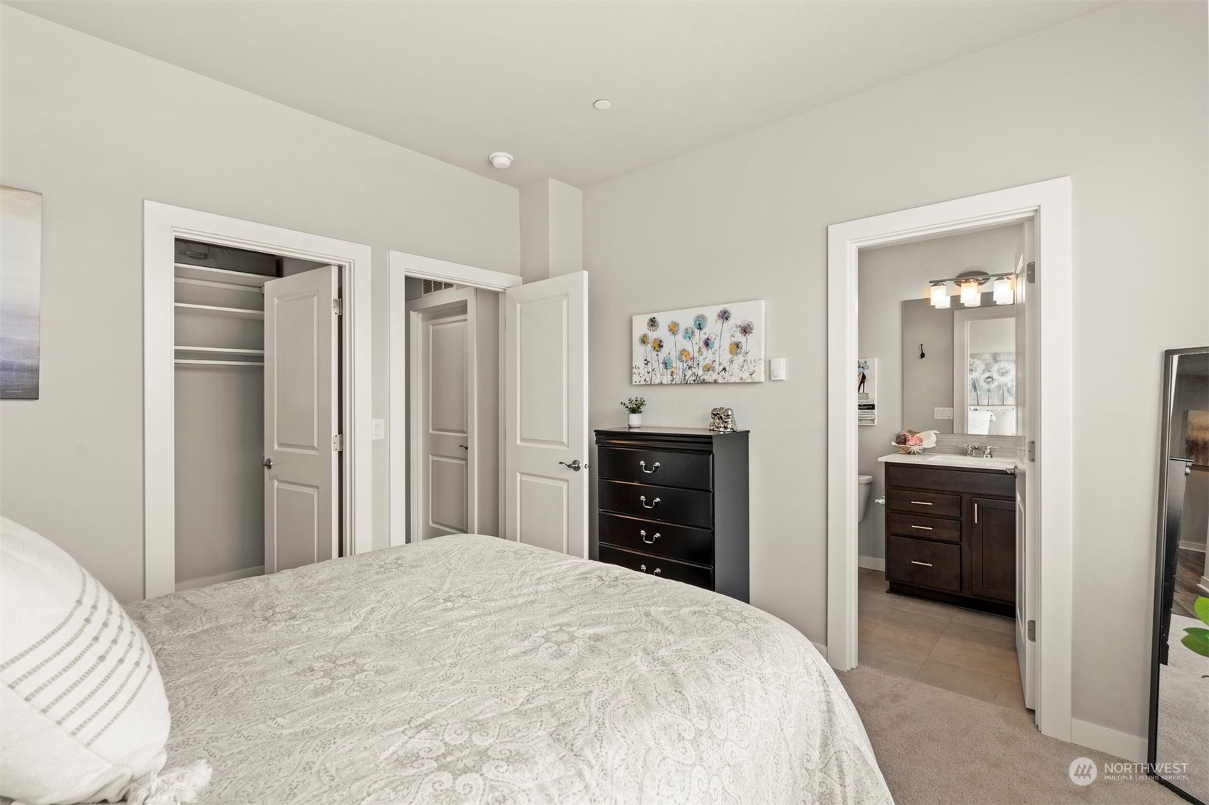 1621 Seattle Hill Road, Unit D3 Bothell, WA 98012 - Photo 14 of 25 a bedroom with a bed and dresser