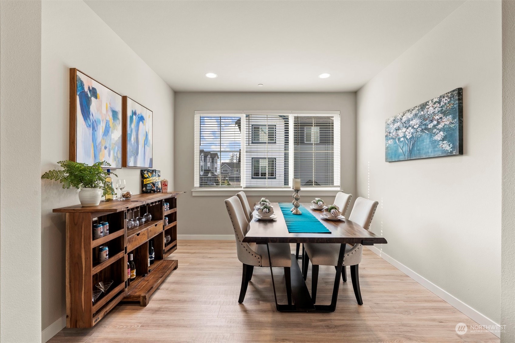1621 Seattle Hill Road, Unit D3 Bothell, WA 98012 - Photo 7 of 25 a dining room with furniture and wooden floor