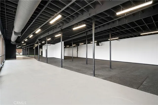 a view of a refrigerator in a room