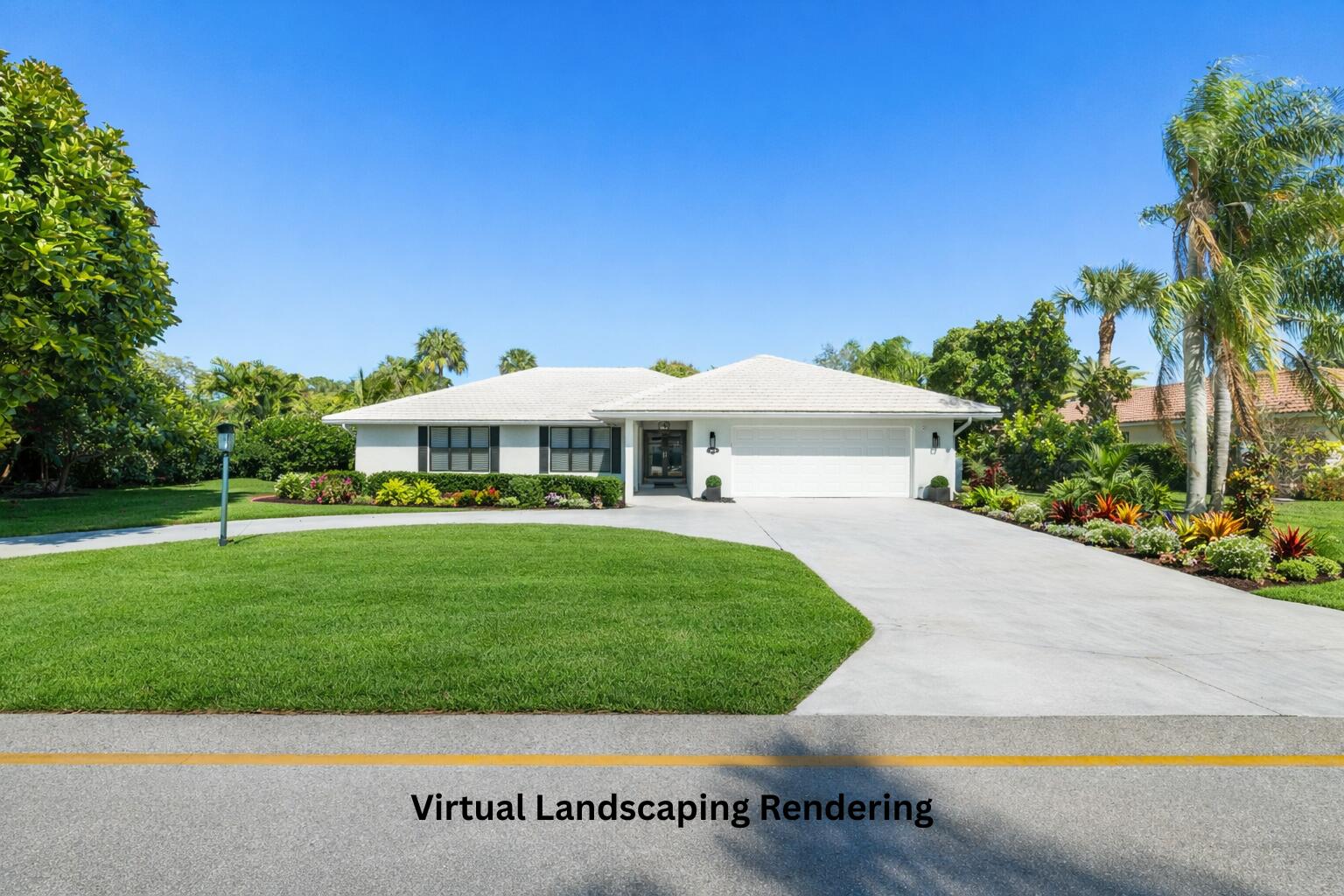 2831 Southeast Fairway West Stuart, FL 34997 - Photo 2 of 48 Virtual Landscaping Rendering