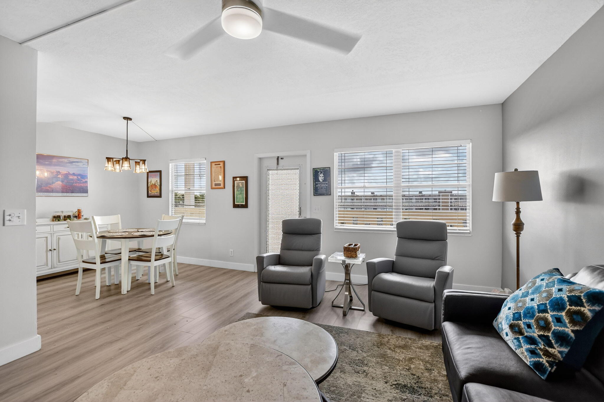 4051 Guilford C Boca Raton, FL 33434 - Photo 12 of 44 a living room with furniture and wooden floor