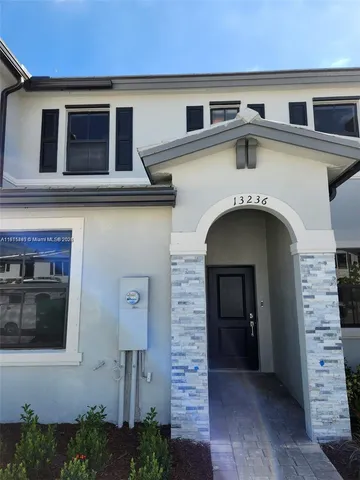 a front view of a house