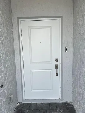 a view of front door